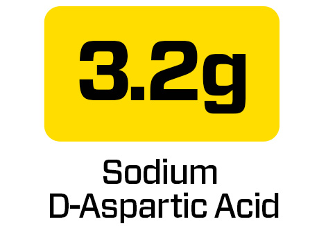 3.2 grams Sodium D aspartic acid