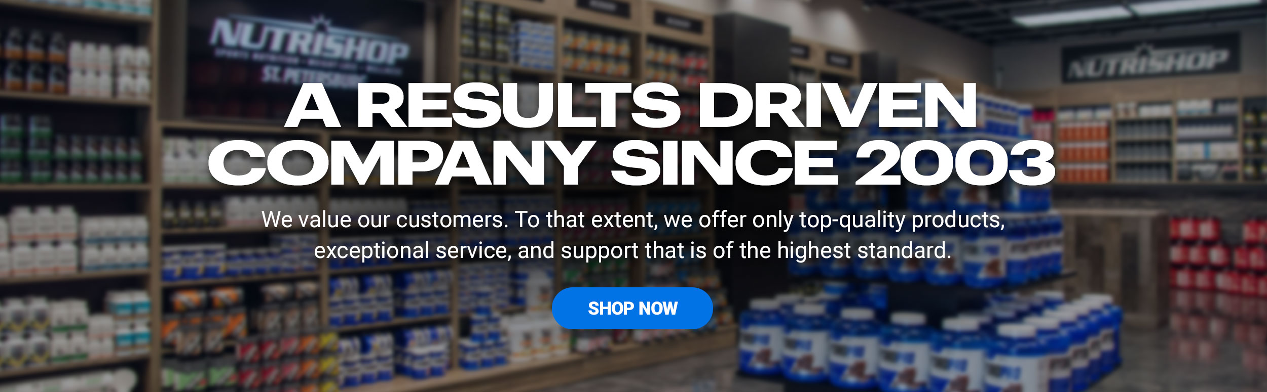 Nutrishop. A results-driven company since 2003.