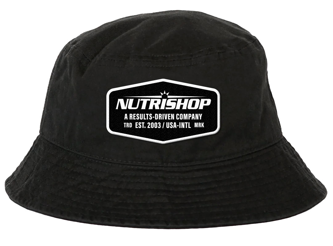 Nutrishop Shop Bucket Hat Black