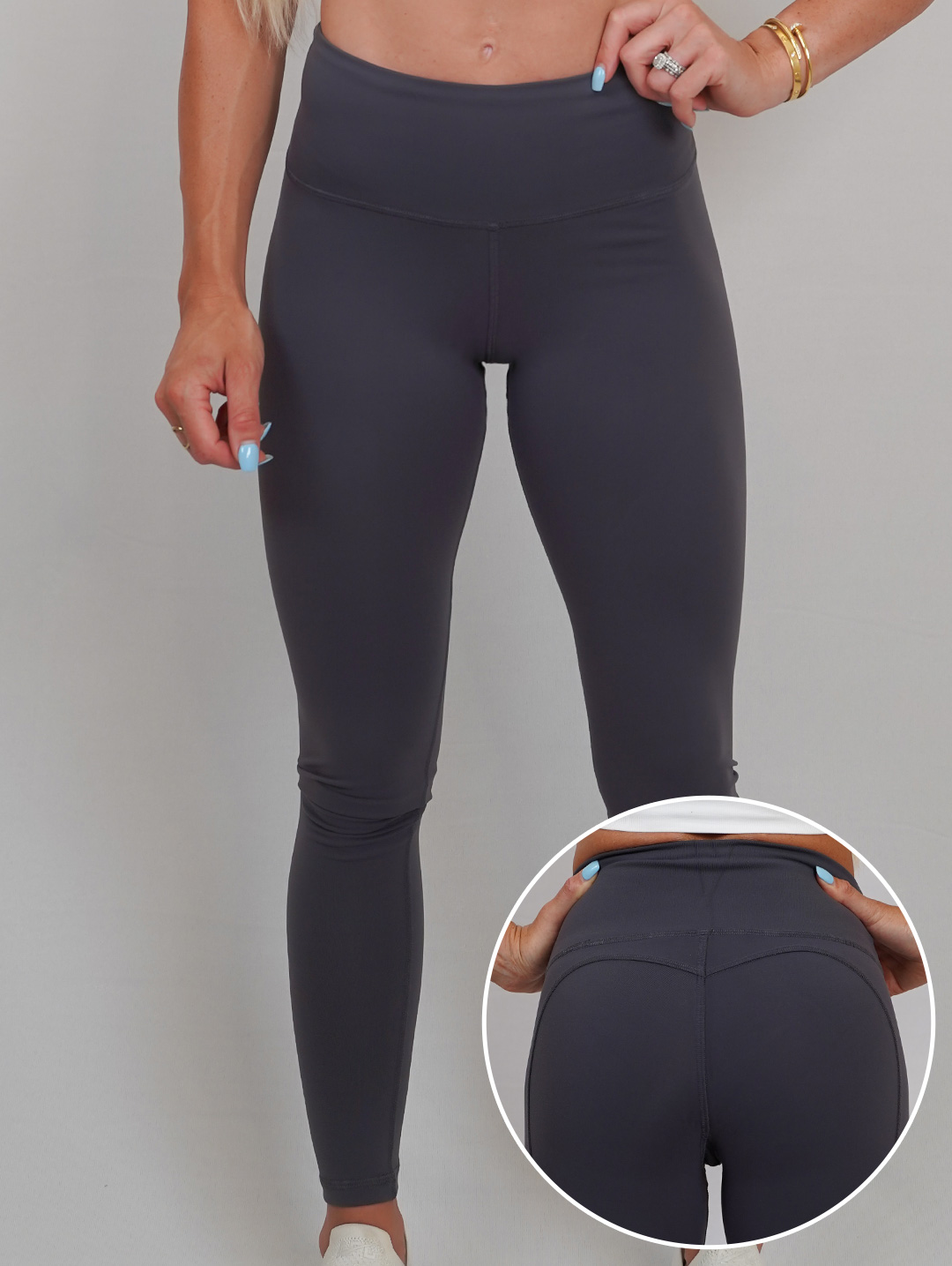 Heart Leggings (Gray) | Nutrishop USA