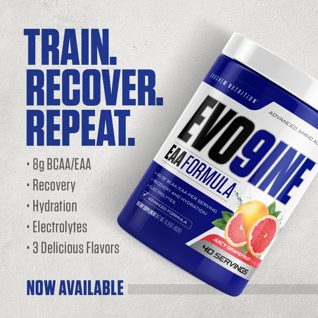 Train. Recover. Repeat. Evo Nine Now available