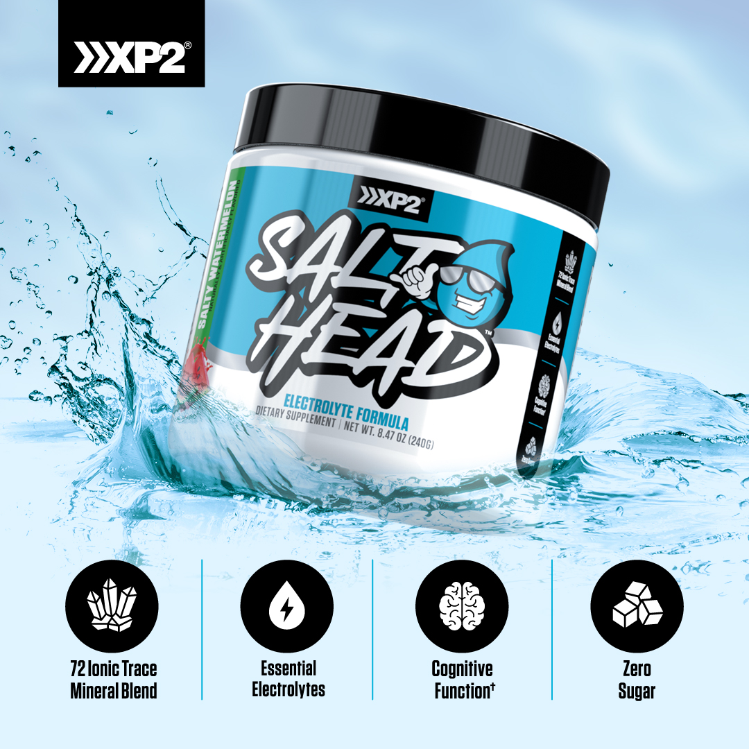Advertisement for SALTHEAD by Xcelerated Performance Products (XP2), available at NutrishopUSA.com
