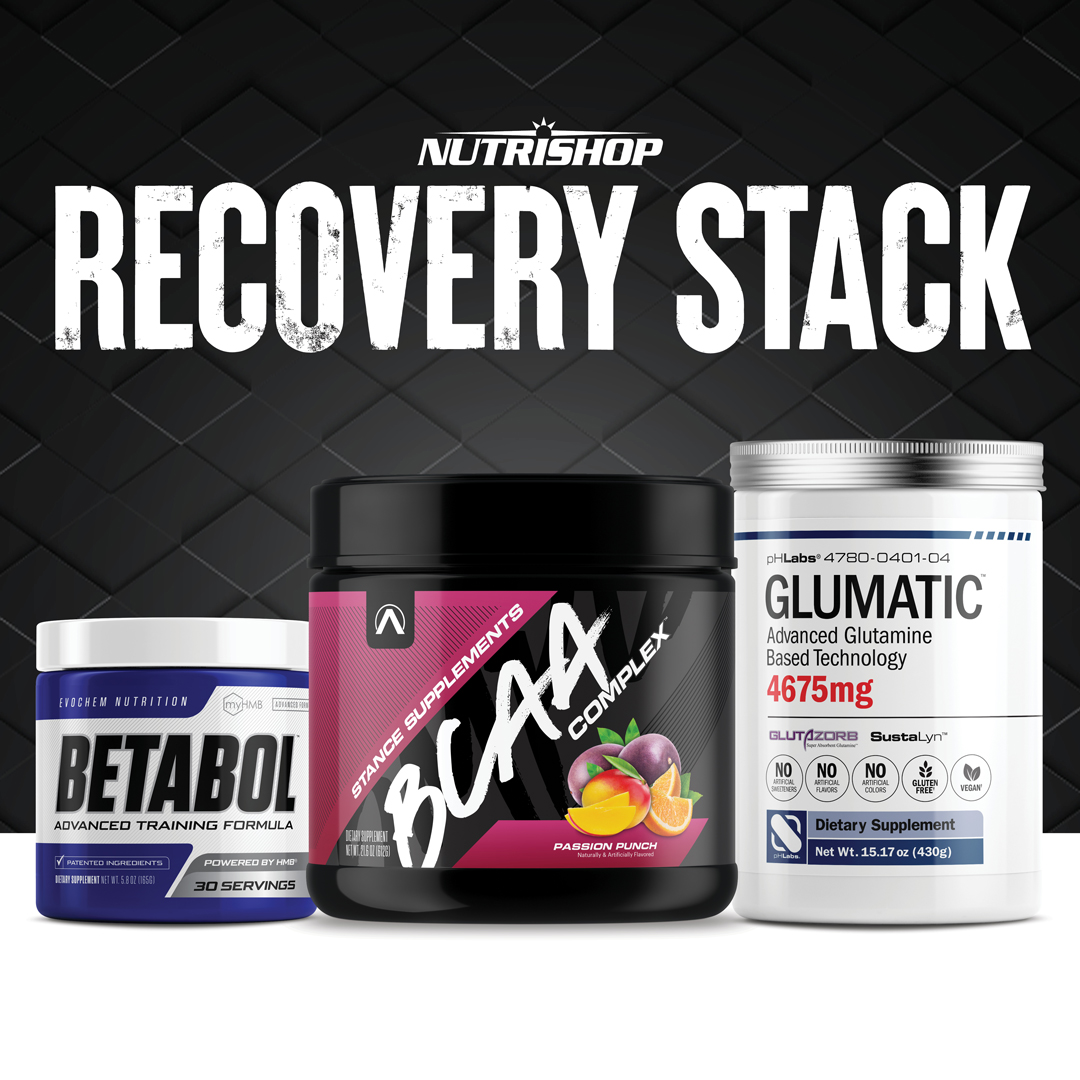 Recovery Stack including Betabol, BCAA and Glumatic