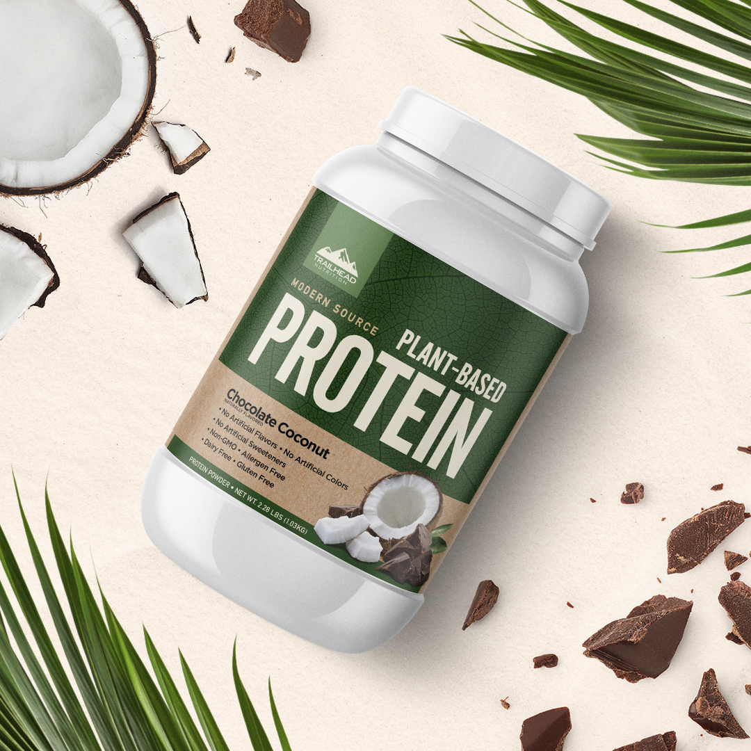 Plant Based protein with trail head nutrition