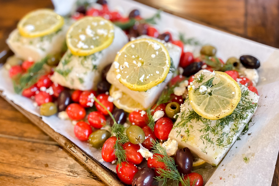 One Pan Mediterranean Fish And Veggies Nutrishop USA