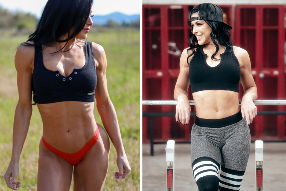 Courtny Valenzuela in bikini and gym attire