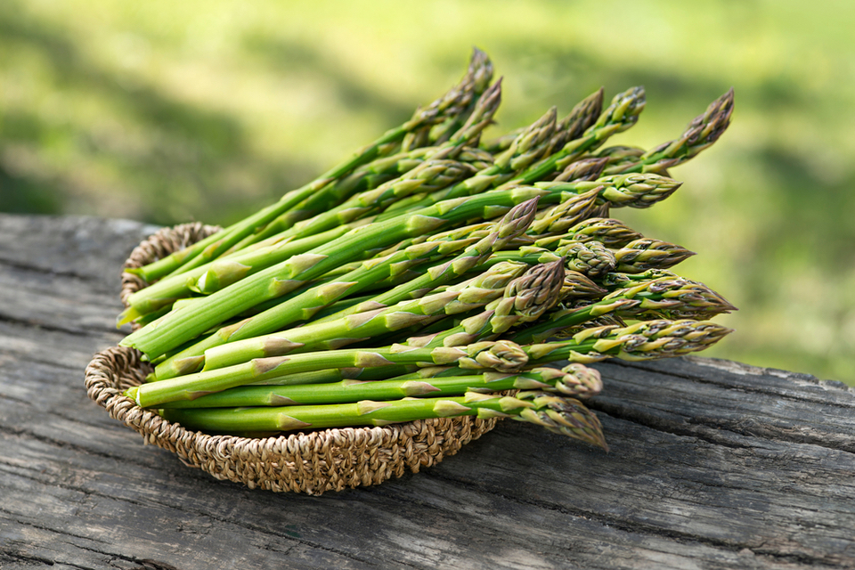 Bowl of asparagus