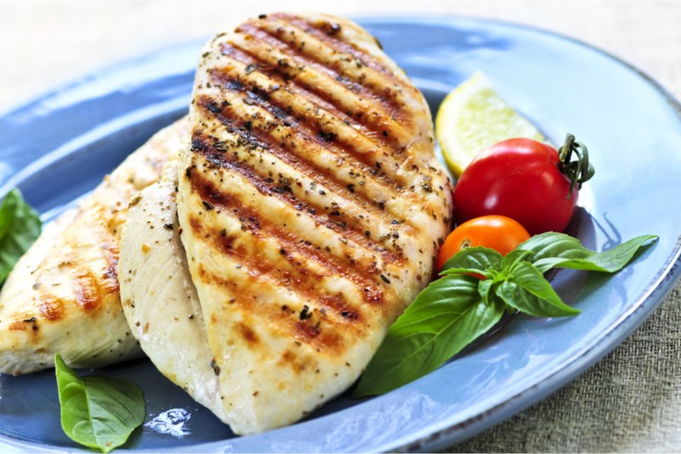 Grilled chicken platter