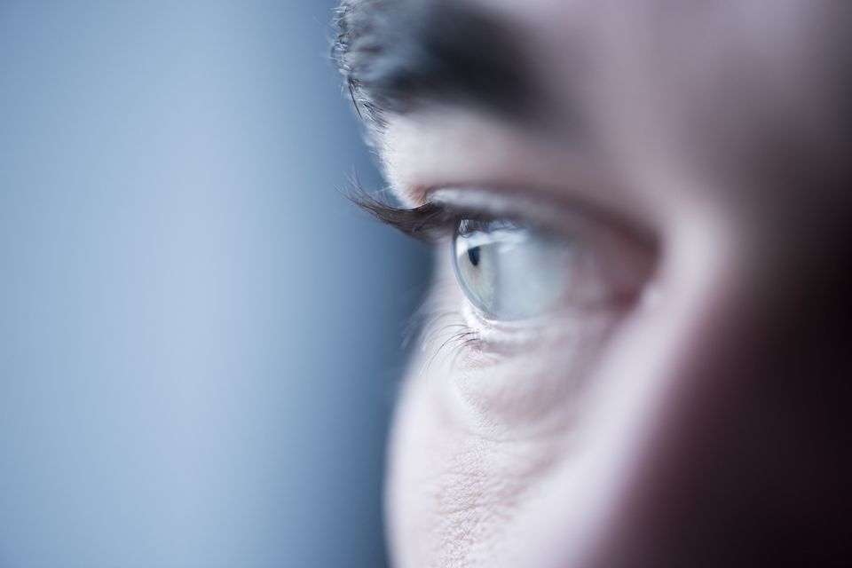 Close up of a person's eye