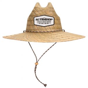 Straw Nutrishop Lifeguard Hat (White)